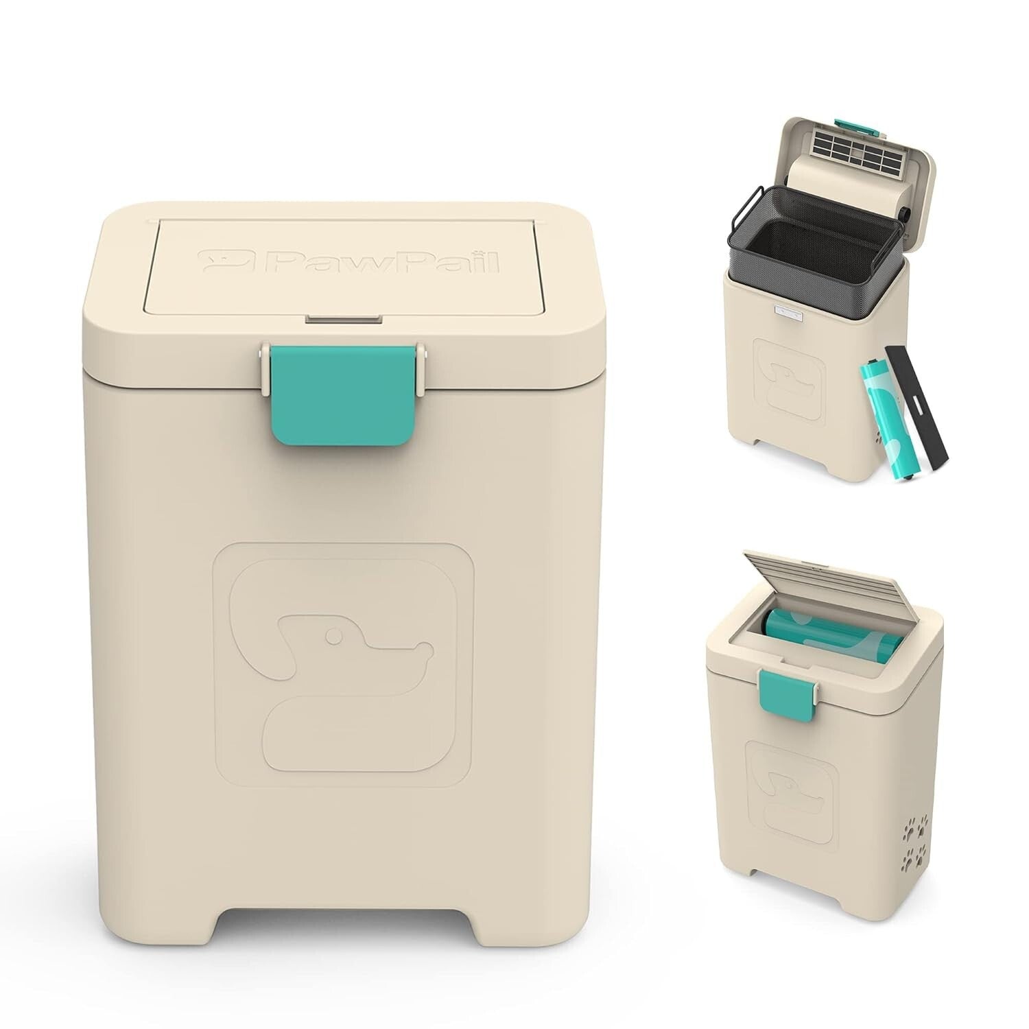 Odor-Controlling Dog Waste Station - UV & Weather Resistant with Mounting Option