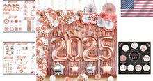 Load image into Gallery viewer, Giant 40-Inch 2025 Balloons with Fringe Backdrop for Ultimate Grad Celebration