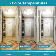 Load image into Gallery viewer, Rechargeable Motion Sensor Ceiling Light - 3 Color Temperatures, Remote 2-Pack