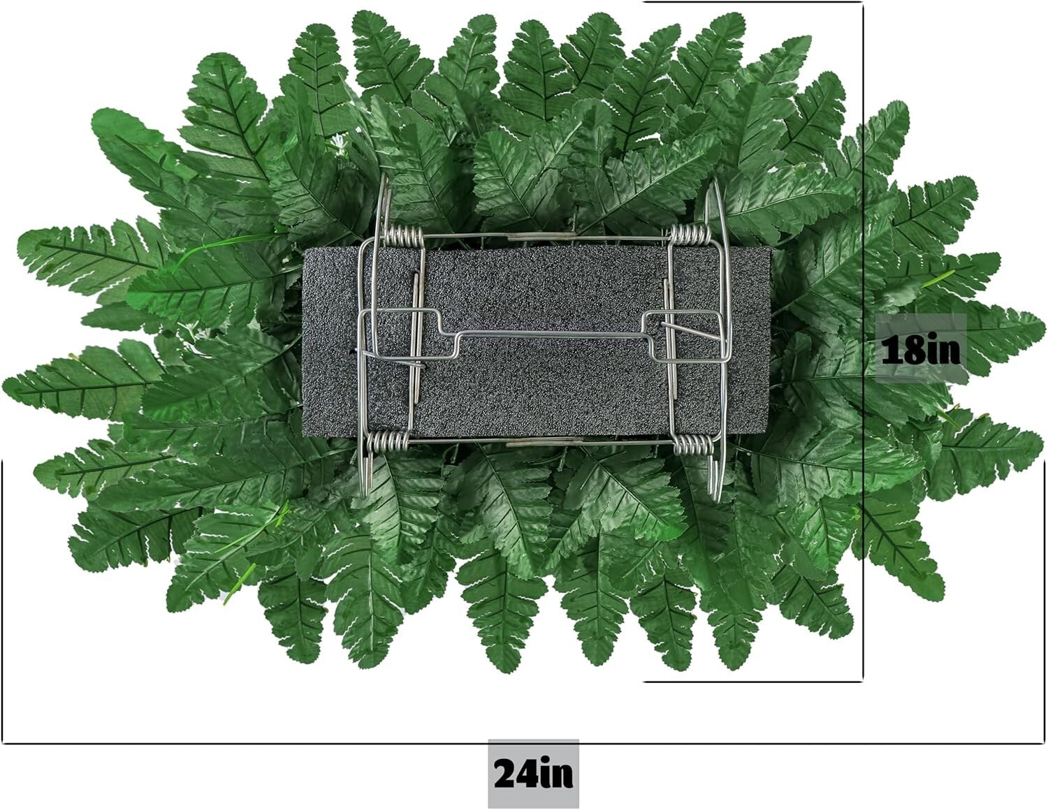 Memorial Flower Saddle for Headstones - Dark Blue & White Silk Roses Decoration