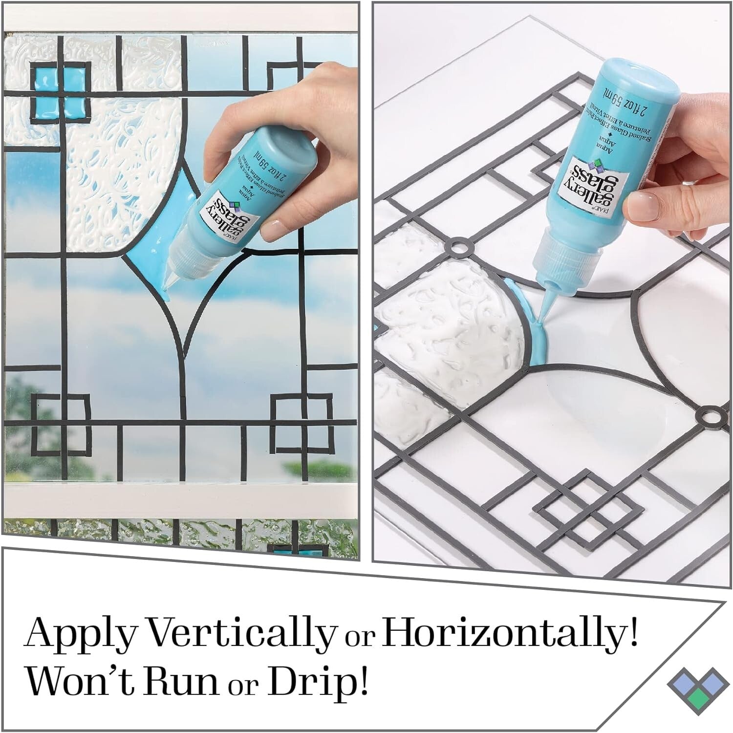 Colorful 2oz Acrylic Paint Set - 18 Non-Toxic Bottles for Suncatchers & Windows