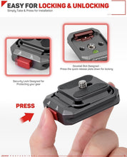 Load image into Gallery viewer, Versatile Camera Quick Release System with Arca Swiss Base for Easy Mounting