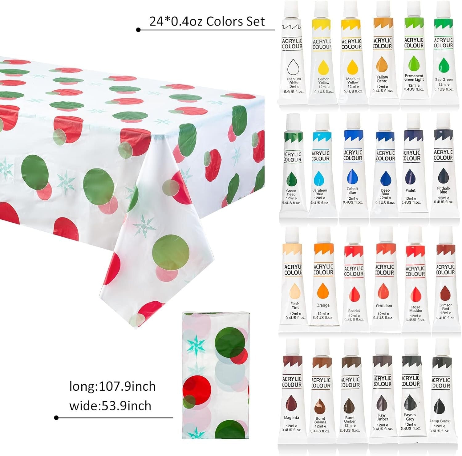 Deluxe 410-Piece Painting Supplies Set - Brushes, Paints & Easels Included