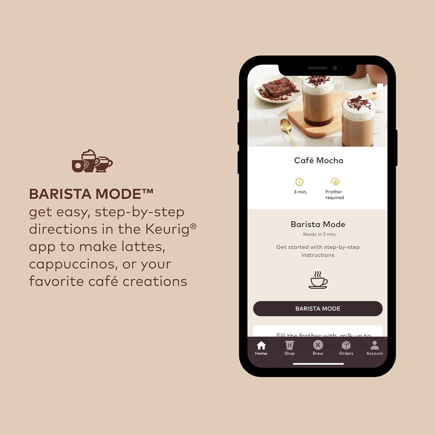 WiFi Enabled K-Cafe Coffee Brewer with MultiStream Technology - Modern Design