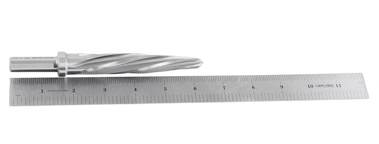 11/16'' HSS Reamer with 5 Flutes – Essential Tool for Metalworking Efficiency