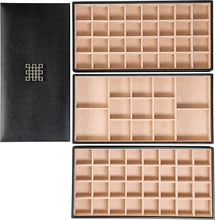 Load image into Gallery viewer, Luxury Stackable Jewelry Storage - 3 Trays, 77 Compartments, Elegant Design