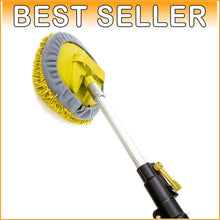Load image into Gallery viewer, Extending 5-12 Ft Microfiber Mop for Scratch-Free Car Wash and Home Cleaning