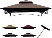 Load image into Gallery viewer, Rectangular Gazebo BBQ Canopy Replacement - Durable, Weather-Resistant Fabric