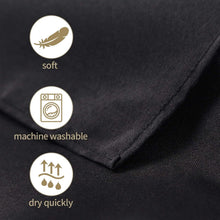 Load image into Gallery viewer, Versatile 132" Diameter Black Round Tablecloths - Events &amp; Daily Use 2 Pack