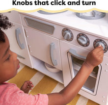 Load image into Gallery viewer, Sustainable Vintage Play Kitchen with Removable Sink &amp; Play Phone, White Finish