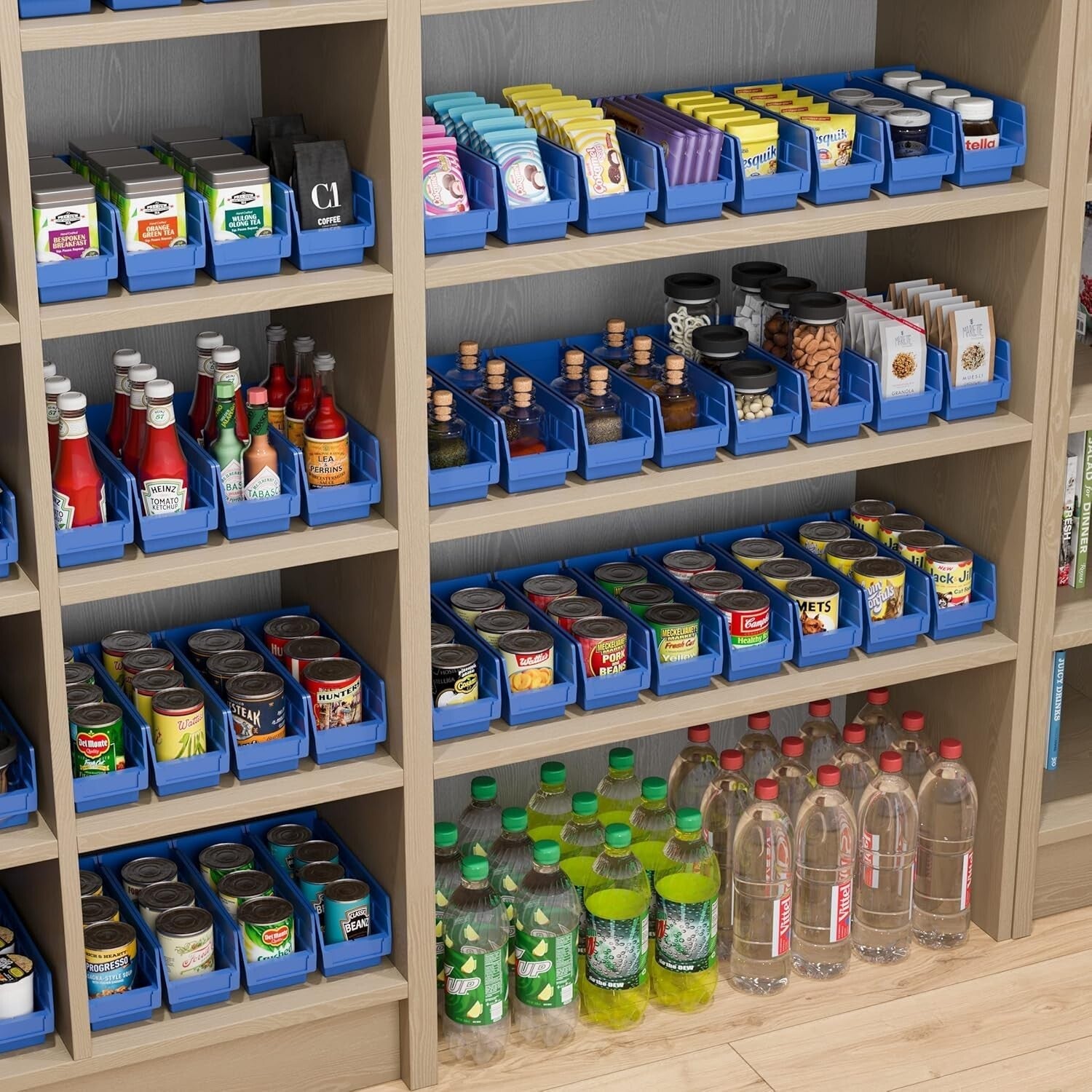 Customizable Heavy-Duty Storage Bins - Ideal for Garage & Closet Organization