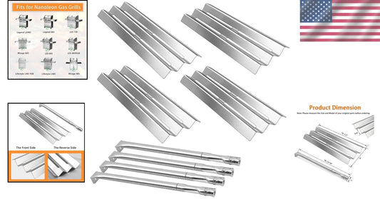 Corrosion-Resistant Grill Parts for Napoleon Models - Complete Replacement Kit