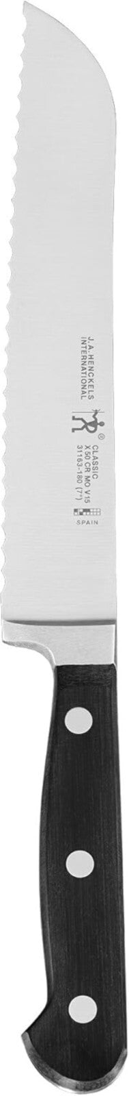 Classic 7-Inch Bread Knife - German Engineered for Precision & Durability