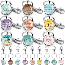 Load image into Gallery viewer, Lightweight Religious Keychains with Bible Verses - Inspirational Gifts in Bulk