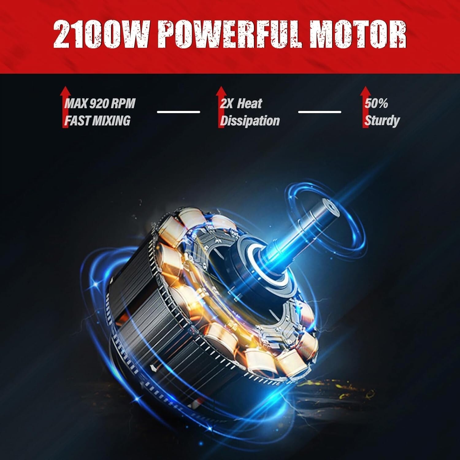 Versatile Cement Mixer with 6 Speed Settings for Efficient Material Mixing