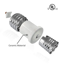 Load image into Gallery viewer, Reliable E39 to E26 Socket Reducer, 200℃ Heat-Resistant Ceramic Adapter, 10-Pack