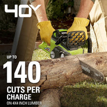 Load image into Gallery viewer, Efficient 40V 16-Inch Brushless Cordless Chainsaw with Battery &amp; Charger
