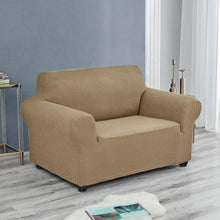 Load image into Gallery viewer, Water-Repellent Spandex Sofa Slipcover - Elastic Bottom for Secure Fit in Tan