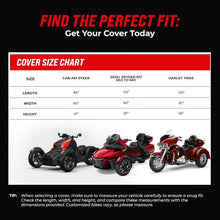 Load image into Gallery viewer, Premium Waterproof Spyder RT Limited Bike Cover with Windshield Protection