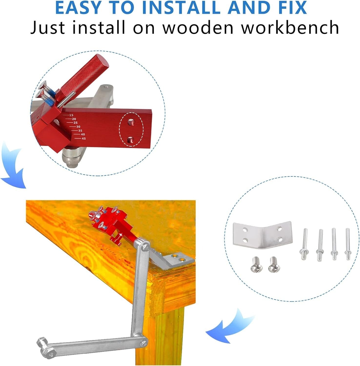 15°-45° Adjustable Lawn Mower Blade Sharpening Tool - Professional & Easy Setup