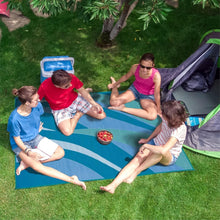 Load image into Gallery viewer, UV Coated 8x12 Outdoor Reversible Mat for RVs &amp; Gardens – Secure &amp; Breathable