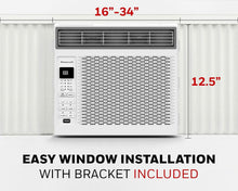 Load image into Gallery viewer, 6,000 BTU Digital Window AC - Remote Control &amp; Easy Installation Kit Included