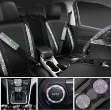 Load image into Gallery viewer, Universal Fit 12-Pc Bling Seat Covers &amp; Steering Wheel Set - Gift-Worthy Designs