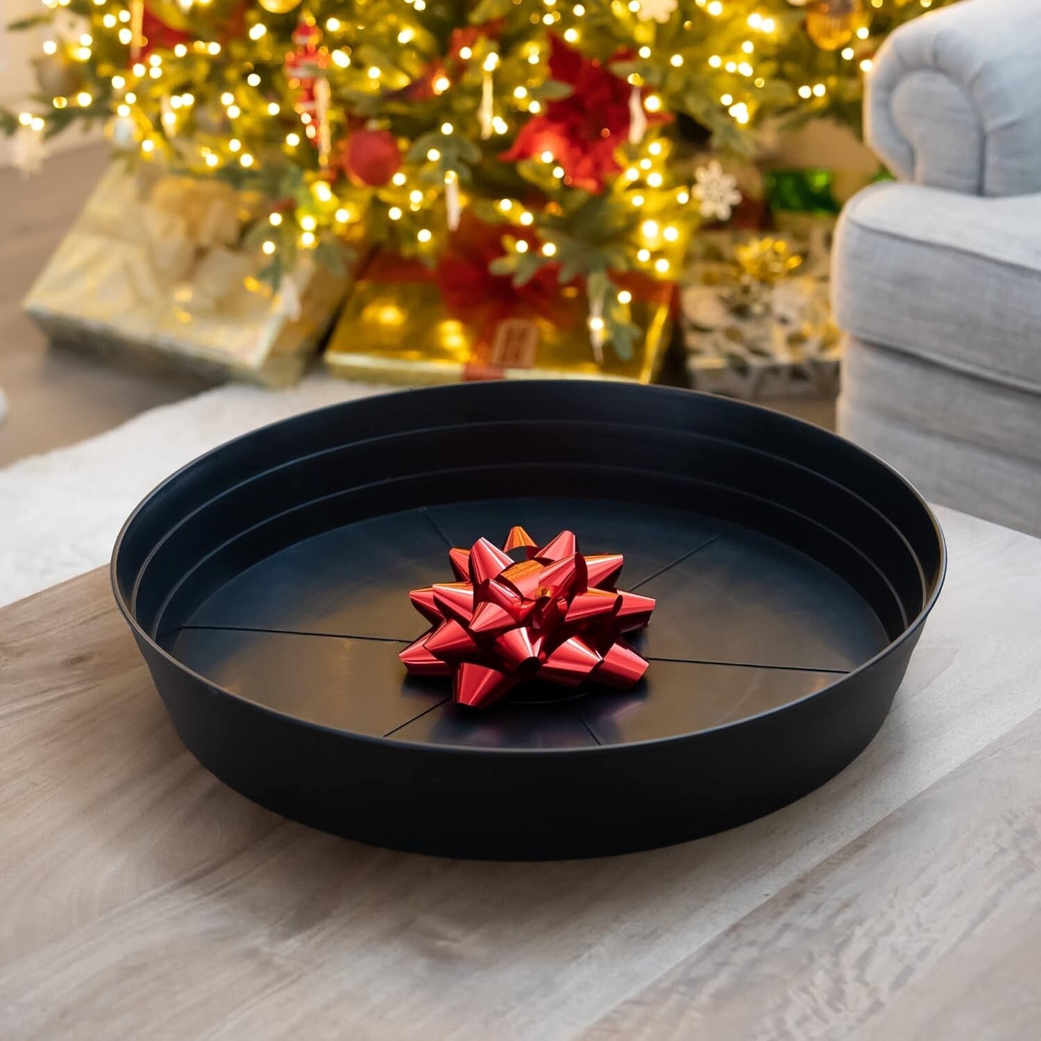 Durable 18" Plant Drip Trays - Extra-Deep Saucers for Indoor Pots and Bird Baths