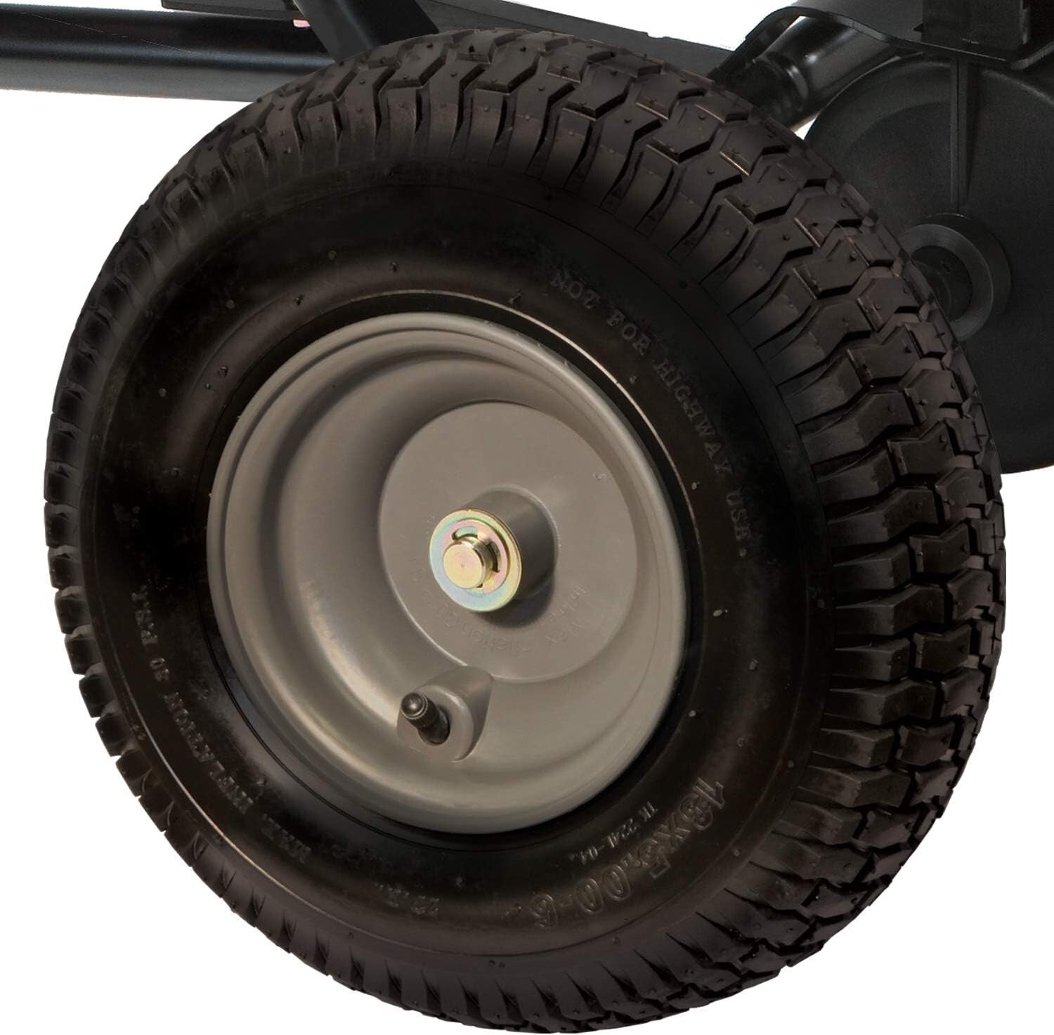 Tow Behind Broadcast Spreader - 175 lb Capacity with Universal Hitch & Autoflow