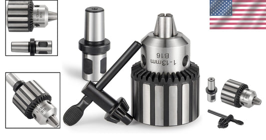 1/2" Heavy Duty Keyed Drill Chuck with 3/4" Weldon Shank for Precision Drilling