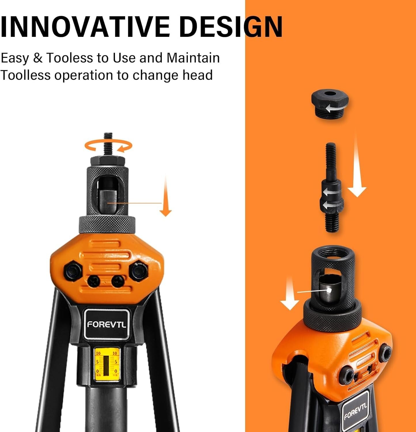 Durable Rivnut Tool Kit - 16" with Tool-Free Mandrel Change and Case Included