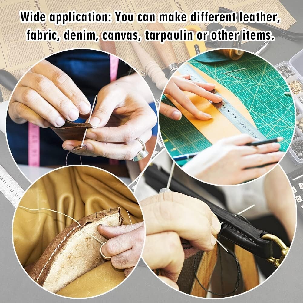DIY Leather Tooling Kit for Creative Projects - Compact and Portable Design