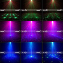 Load image into Gallery viewer, Mini RGB GOBO Projector - USB Rechargeable Sound Activated DJ Light for Events