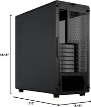 Load image into Gallery viewer, Stylish North Charcoal Black Tempered Glass Case - Customizable &amp; Efficient