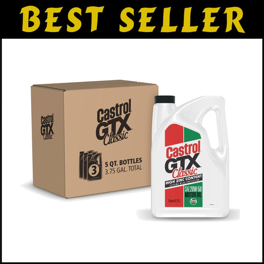 Universal Fit 20w 50 Motor Oil, 15 Quarts Total - High Performance Protection