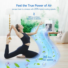 Load image into Gallery viewer, Personal Air Cooler with 1200ml Tank, 3 Speeds &amp; 7 Night Lights - Compact Design