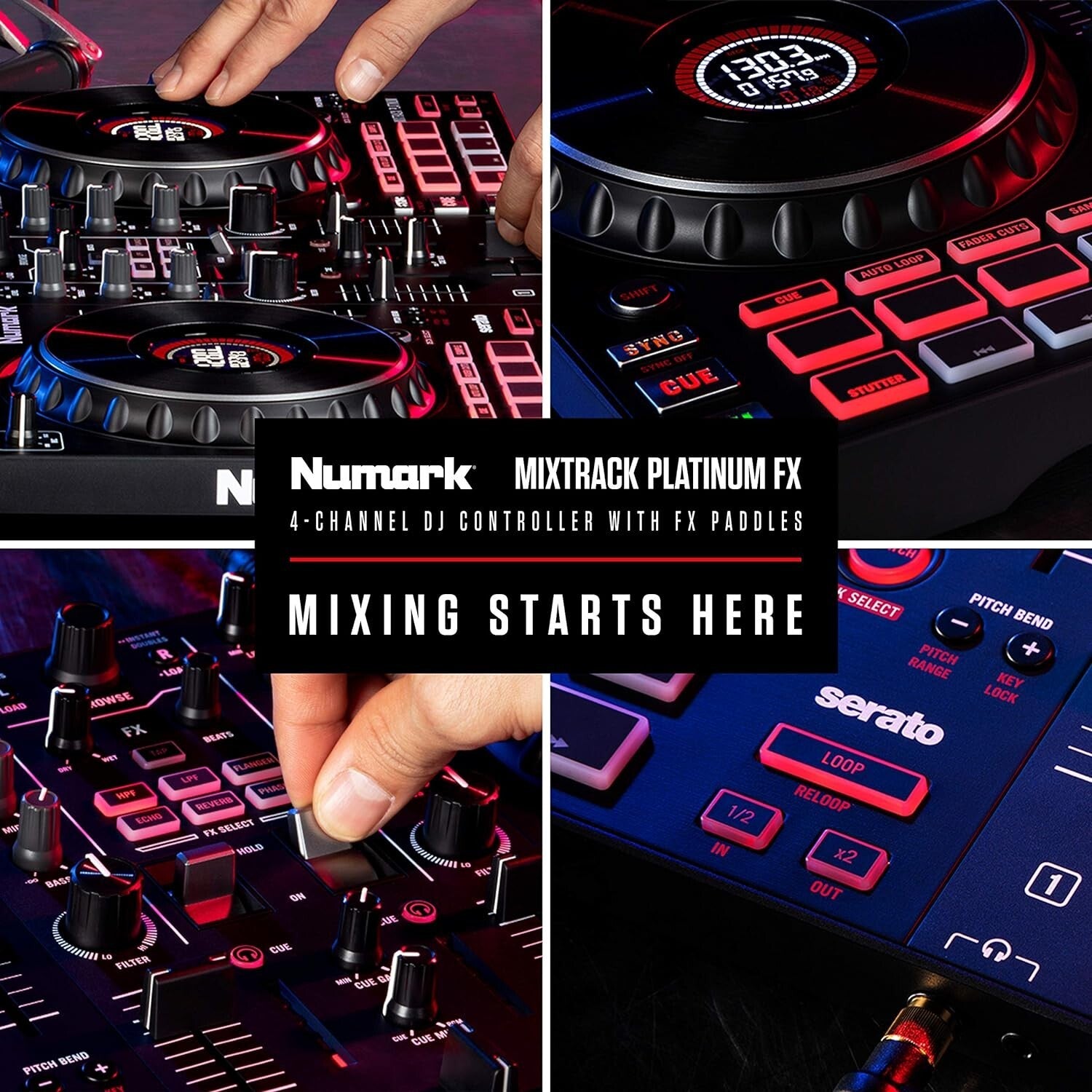 All-in-One DJ Controller for Serato with 6-inch Jog Wheels & Performance Pads