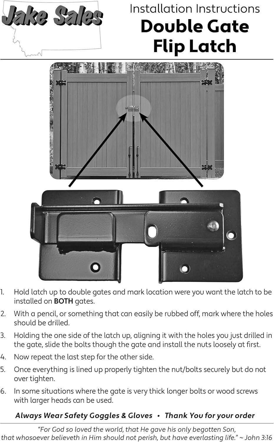 Adjustable Double Gate Flip Latch with Padlock Compatibility for Easy Access