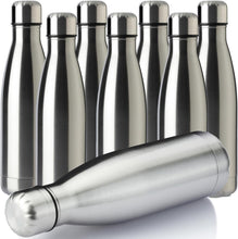 Load image into Gallery viewer, Vacuum Insulated 17oz Sports Water Bottles - 8 Pack, Keeps Drinks Hot &amp; Cold