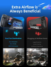 Load image into Gallery viewer, 10-in-1 Docking Station for Steam Deck OLED &amp; ROG Ally with Dual Cooling Fans