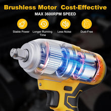 Load image into Gallery viewer, Versatile Electric Impact Wrench with LED Light and Tool Box - 1/2 inch Drive