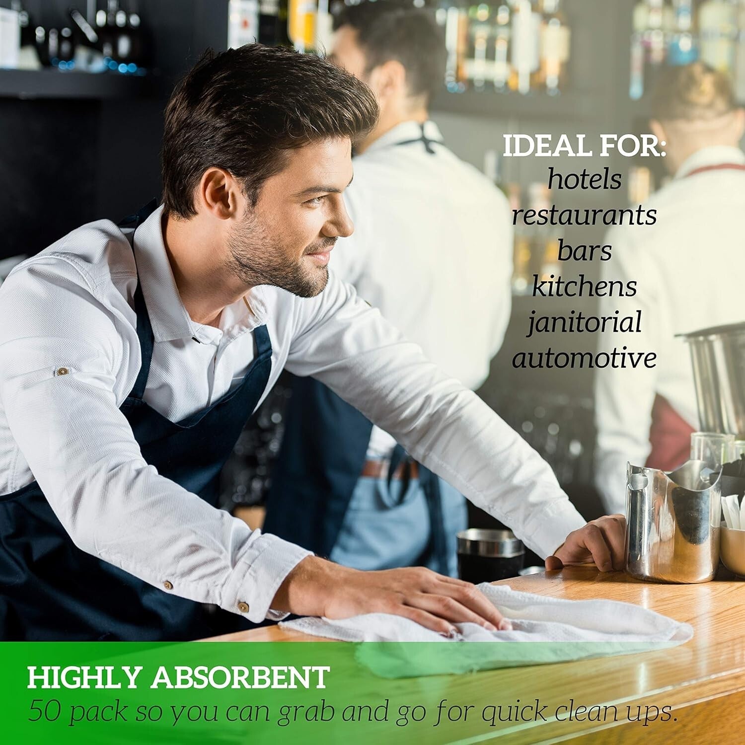 Durable 60-Pack White Terry Towels - Soft, Absorbent Washcloths for All Needs