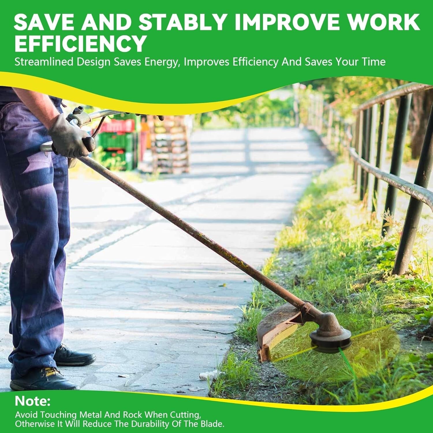 Efficient 100 Pack Weed Eater Blades with Streamlined Design for Quality Cutting