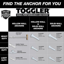 Load image into Gallery viewer, SNAPTOGGLE 100-Pack Drywall Anchors - 1/4-in Toggle Bolts Hold 265 lbs Each