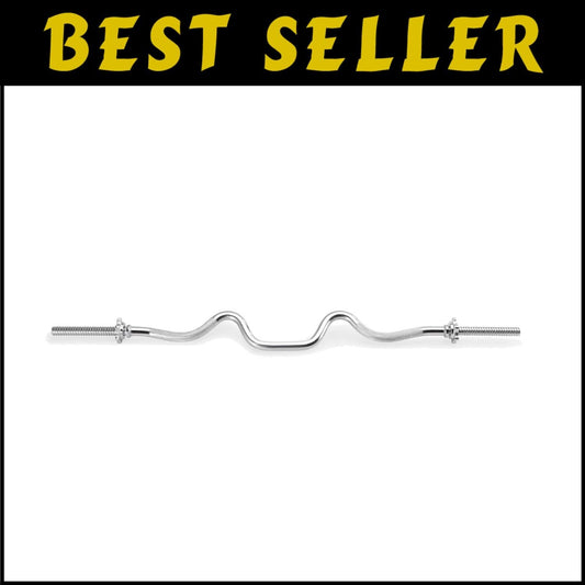 Compact 12 lb Curl Bar with 200 lb Capacity - Perfect for Strength Training