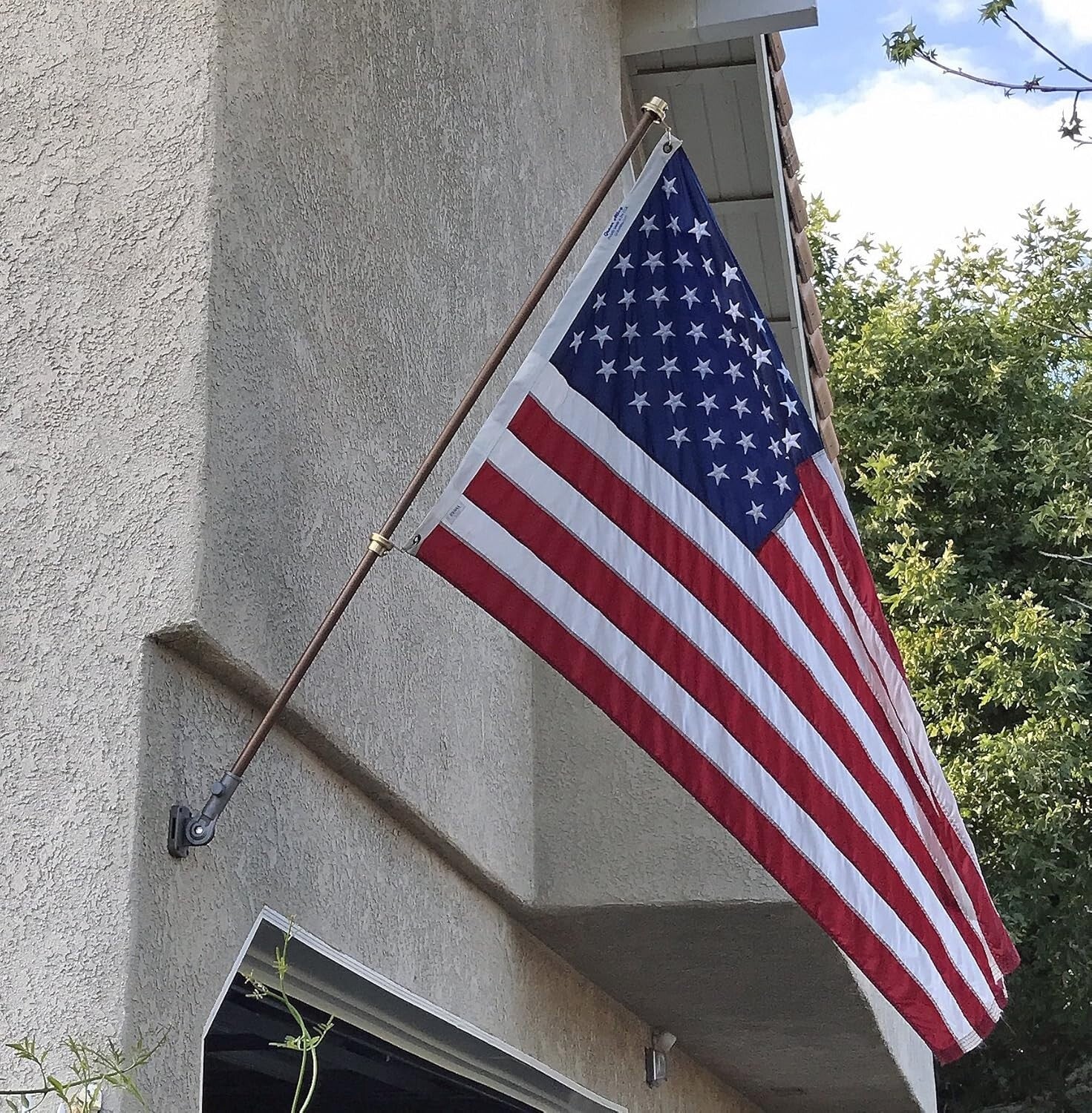 Durable 1" Brass Rotating Flagpole Rings – Tangle-Free with Lifetime Warranty