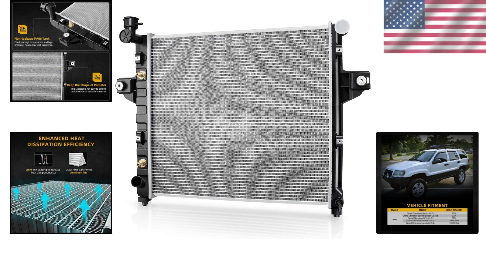 Durable Complete Radiator Package with User Manual and Easy Install Features
