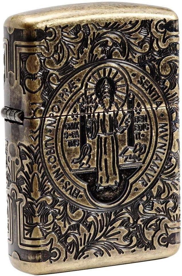 Lifetime Guarantee Brass Spiritual Windproof Lighter - Distinctive Click Sound