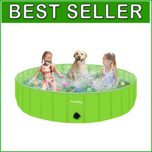 Load image into Gallery viewer, Foldable 63'' Dog Pool - Safe and Durable Wading Pool for Pets and Kids