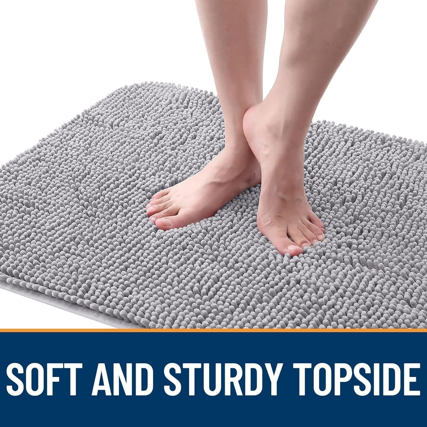Soft Chenille Dog Mat for Muddy Paws - 36x24 Washable Indoor Entryway Rug
